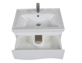 Тумба Аквародос Альфа 65 см с раковиной Frame ДСП/МДФ белый АР000040170