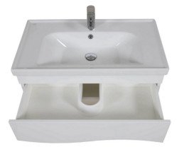 Тумба Аквародос Альфа 80 см с раковиной Frame ДСП/МДФ белый АР000040171