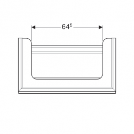 Тумба для раковини Geberit Citterio з одним висувним ящиком ДСП бежеве глянцеве скло/бежевий дуб 500.559.JI.1