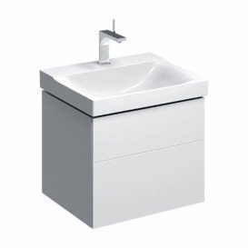 Тумба для раковини Geberit Xeno² з двома висувними ящиками ДСП білий/високоглянцевий покриття 500.506.01.1