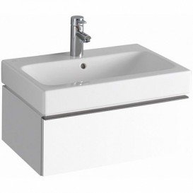 Тумба для раковини Geberit iCon з одним висувним ящиком ДСП білий/високоглянцеве покриття 840260000