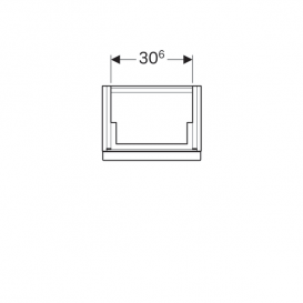 Тумба для раковини Geberit iCon з одними дверима ЛДСП білий/матове покриття 841037000