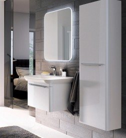 Тумба для раковини Geberit myDay з одним висувним ящиком ДСП/МДФ білий/високоглянцеве покриття Y824060000