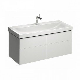 Тумба для раковини Geberit Xeno² з чотирма висувними ящиками ДСП білий/високоглянцеве покриття 500.518.01.1