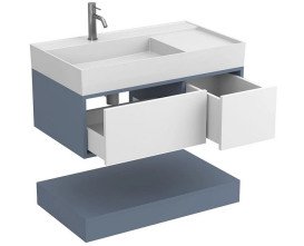 Тумба Miraggio Duo с раковиной Soul 900 МДФ белый/серый 8814992