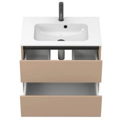 Тумба Miraggio Natura с раковиной Della 700 МДФ капучино 8814869