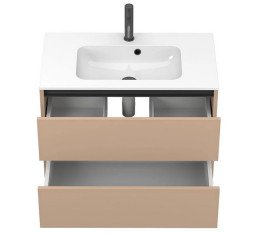 Тумба Miraggio Natura з раковиною Della 800 МДФ капучіно 8814870