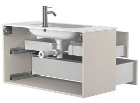 Тумба Miraggio Natura с раковиной Della 1000 ДСП кашемир 8814811