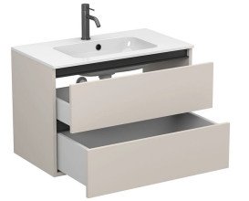 Тумба Miraggio Natura с раковиной Della 800 ДСП кашемир 8814809