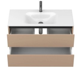 Тумба Miraggio Natura с раковиной Jessel 1000 МДФ капучино 8814877