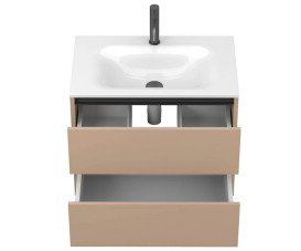 Тумба Miraggio Natura с раковиной Jessel 700 МДФ капучино 8814874
