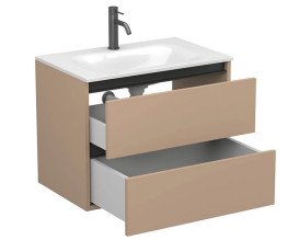 Тумба Miraggio Natura с раковиной Jessel 700 МДФ капучино 8814874