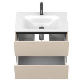 Тумба Miraggio Natura с раковиной Jessel 700 МДФ кашемир 8814862