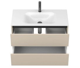 Тумба Miraggio Natura с раковиной Jessel 900 МДФ кашемир 8814864