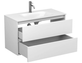 Тумба Miraggio Natura с раковиной Jessel 900 МДФ/ДСП белый мат 8814803