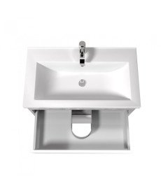 Тумба Мойдодыр Polo Loft 70-U с раковиной Cosmo ДСП бетон/белый глянец 00-0008387