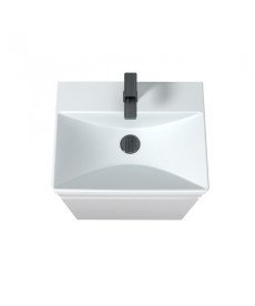 Тумба Мийдодир Urban 50-U з раковиною Sempre ДСП білий глянець 00-0008530