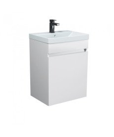 Тумба Мийдодир Urban 50-U з раковиною Sempre ДСП білий глянець 00-0008530