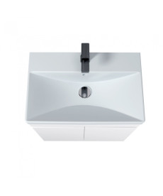 Тумба Мойдодыр Windy 60-U с раковиной Sempre ДСП белый глянец 00-0008133