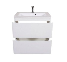 Тумба напольная Аквародос Акцент 70 см с раковиной Альфа ДСП/МДФ белый глянец АР000040142
