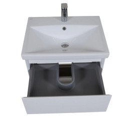 Тумба напольная Аквародос Элит 60 см с раковиной Elite ДСП/МДФ белый мат АР000040371