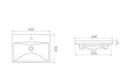 Тумба напольная Аквародос Элит 60 см с раковиной Elite ДСП/МДФ белый мат АР000040371