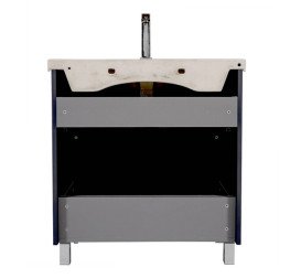 Тумба напольная Аквародос Элит 70 см с раковиной Elite ДСП/МДФ графит глянец АР000049084