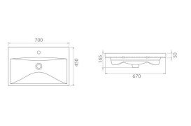Тумба напольная Аквародос Элит 70 см с раковиной Elite ДСП/МДФ графит глянец АР000049084