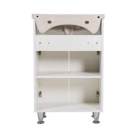 Тумба напольная Аквародос Родорс 55 см с раковиной Нова ДСП/МДФ белый АР000040360