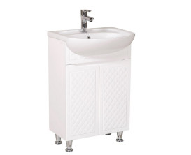 Тумба напольная Аквародос Родорс 55 см с раковиной Нова ДСП/МДФ белый АР000040360