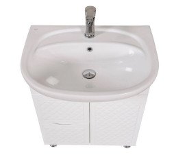 Тумба для підлоги Аквародос Родорс 65 см з раковиною Нова ДСП/МДФ білий АР000040361