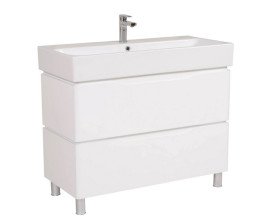 Тумба напольная Аквародос Венеция 100 см с раковиной Пинто ДСП/МДФ белый АР000040220