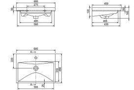Тумба напольная Аквародос Венеция 60 см с раковиной Elite ДСП/МДФ белый АР000040214
