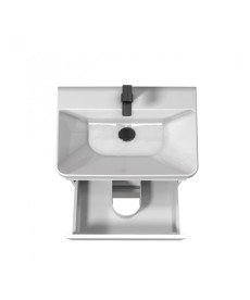 Тумба напольная Мойдодыр MoonShine 60 с раковиной Vivace ДСП белый глянец 00-0008658