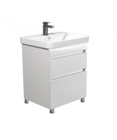 Тумба напольная Мойдодыр MoonShine 60 с раковиной Vivace ДСП белый глянец 00-0008658