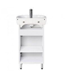 Тумба напольная Мойдодыр Temp 50 с раковиной Solo ДСП/МДФ белый глянец 00-0008563