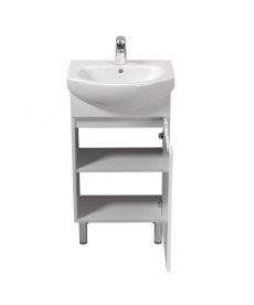 Тумба напольная Мойдодыр Tetris White 50 с раковиной Runa ДСП/МДФ белый глянец 00-0008036