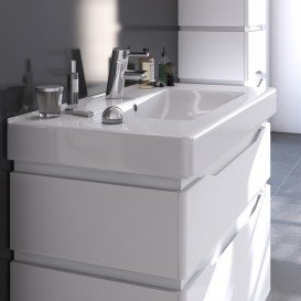 Тумба для підлоги Sanwerk Alessa 100х44 см з раковиною Принц білий MV0000347