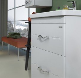 Тумба для підлоги Sanwerk Mindal 80х44 см з раковиною Канті білий MV0000655