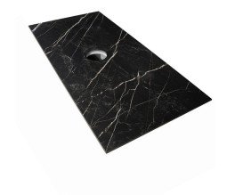 Тумба під раковину Аквародос Манхеттен 120 см із стільницею Namibia Black МДФ антрацит матовий АР000094860