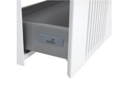 Тумба під раковину Аквародос Манхеттен 120 см із стільницею Namibia Black МДФ білий матовий АР000110607