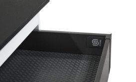 Тумба под раковину Besco Dexa 60х50 см МДФ черный/черная ручка SUD-654-CC