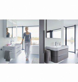 Тумба під раковину Duravit Happy D.2 підвісна 62,5х48 см ДСП льон H2636407575