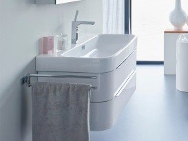 Тумба під раковину Duravit Happy D.2 підвісна 97,5х48 см ДСП білий глянцевий H2636602222