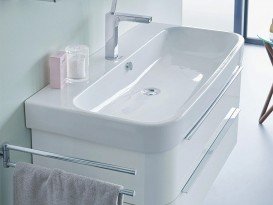 Тумба під раковину Duravit Happy D.2 підвісна 97,5х48 см ДСП білий глянцевий H2636602222