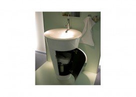 Тумба под раковину Duravit Starck 1 напольная Ø56 см белый глянцевый S1952008585