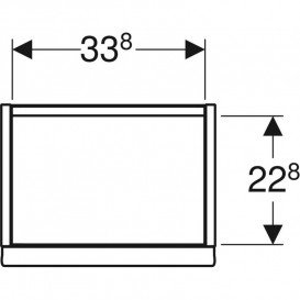 Тумба под раковину Geberit iCon 37x41,5x27,9 см ДСП лава матовый 502.300.JK.1