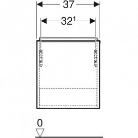 Тумба під раковину Geberit iCon 37x41, 5x27, 9 см ДСП лава матовий 502.301.JK.1