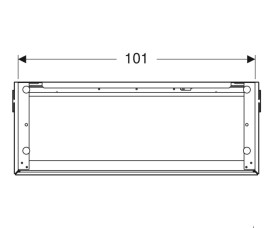 Тумба под раковину Geberit One 104,5x39,5 см с подсветкой МДФ белый глянцевый 500.386.01.1