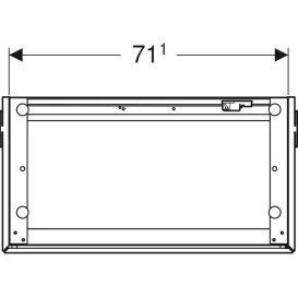 Тумба под раковину Geberit One 74,5x39,5 см с подсветкой МДФ белый глянцевый 500.381.01.1